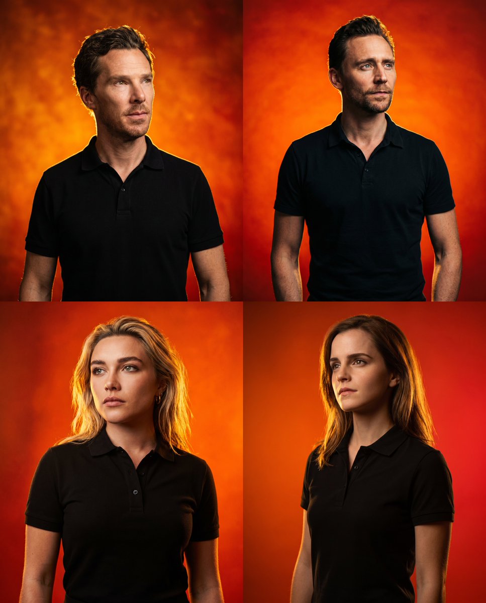 Vibrant Celebrity Studio Portrait — example 2