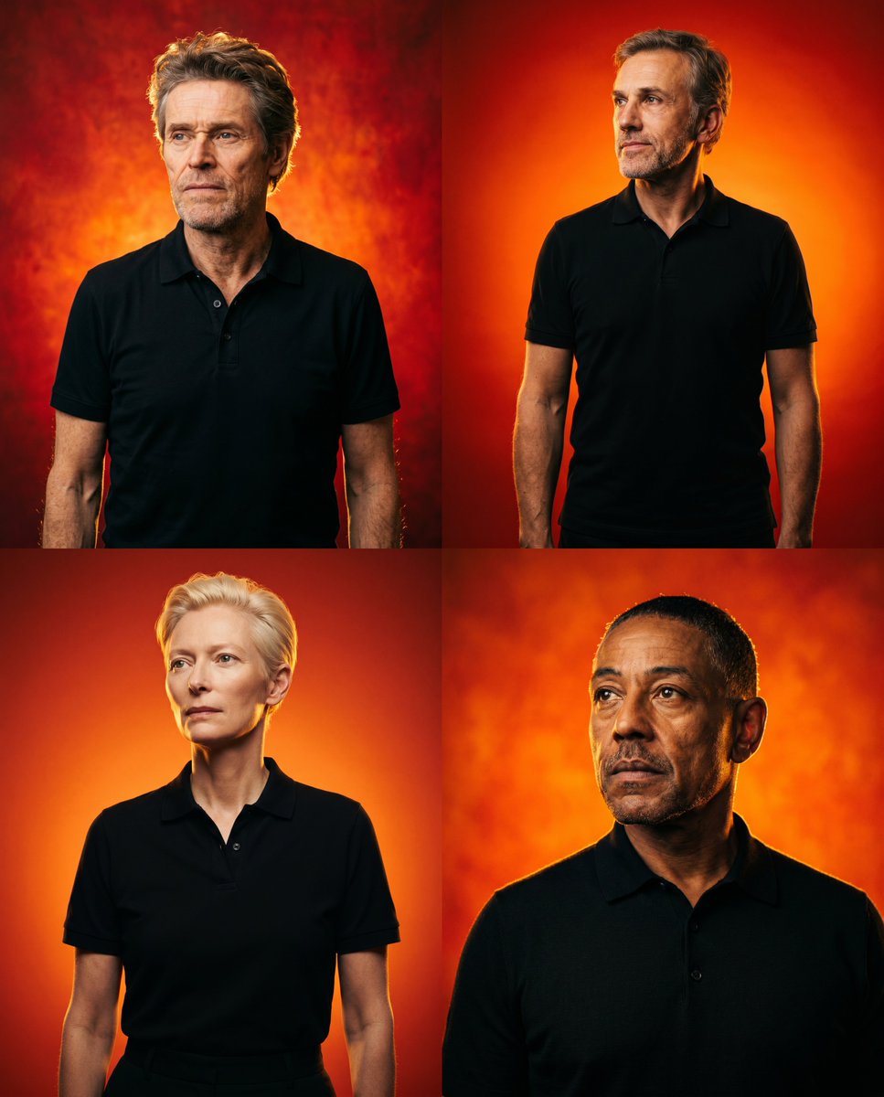 Vibrant Celebrity Studio Portrait — example 3