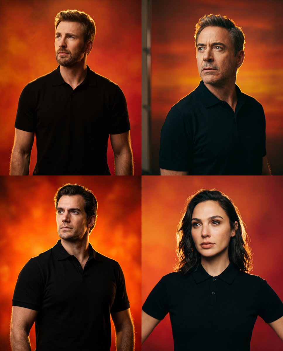 Vibrant Celebrity Studio Portrait — example 4