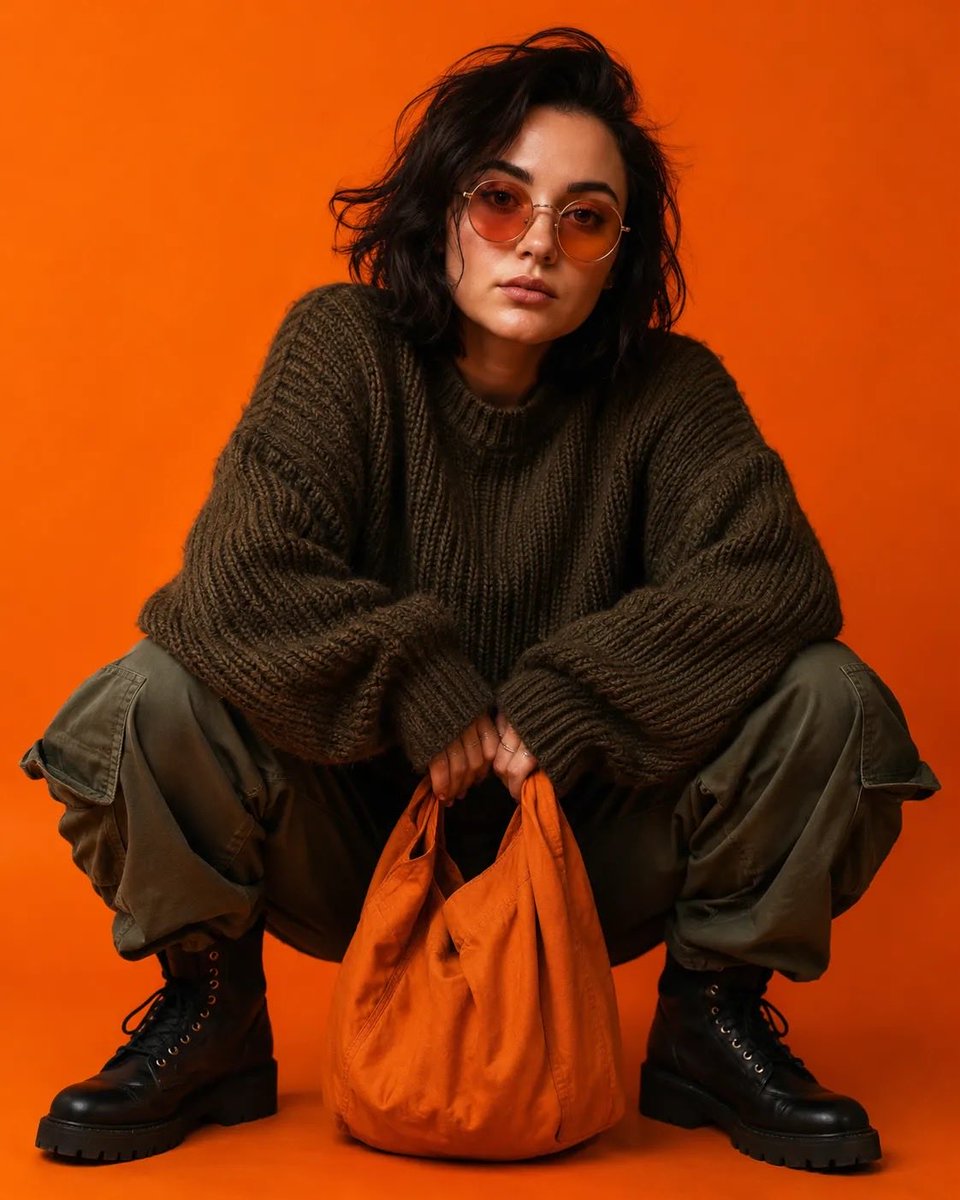 Vibrant Studio Fashion Portrait — example 2