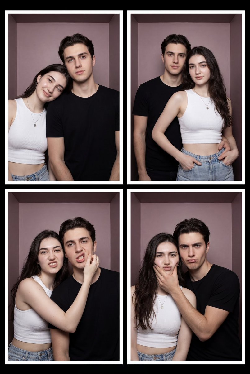Vintage Photobooth Strip Layout