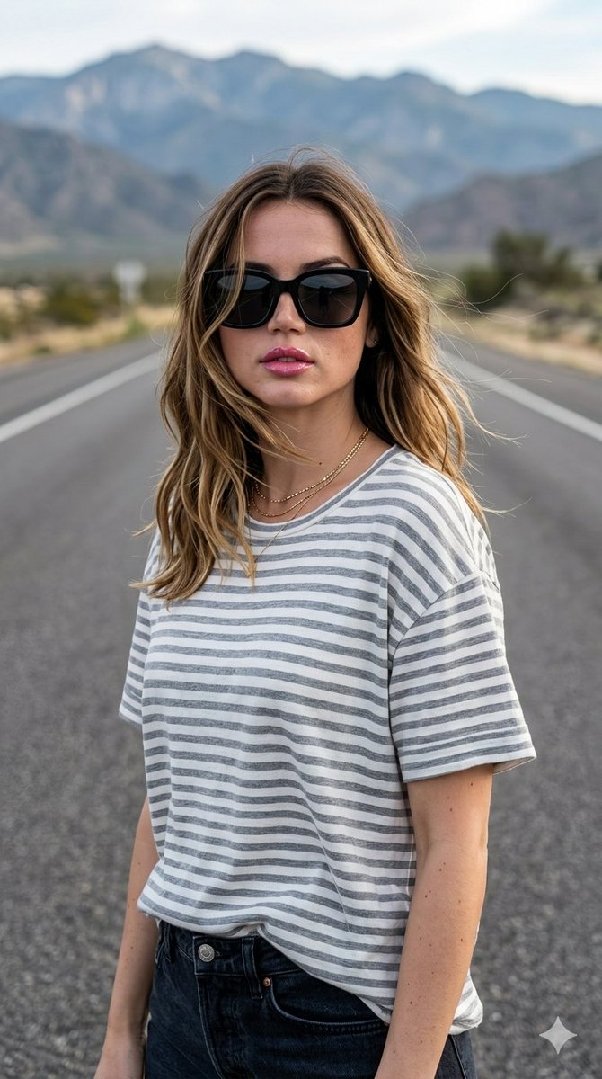 Highway Fashion DSLR Portrait — example 1