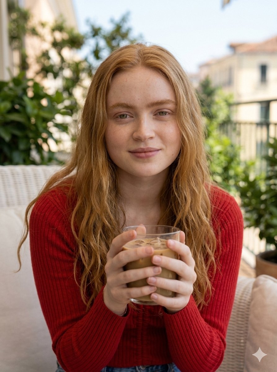 Summer Balcony Relaxation Portrait — example 2