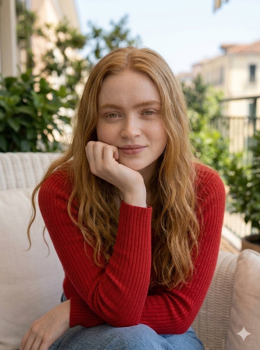 Summer Balcony Relaxation Portrait — example 3