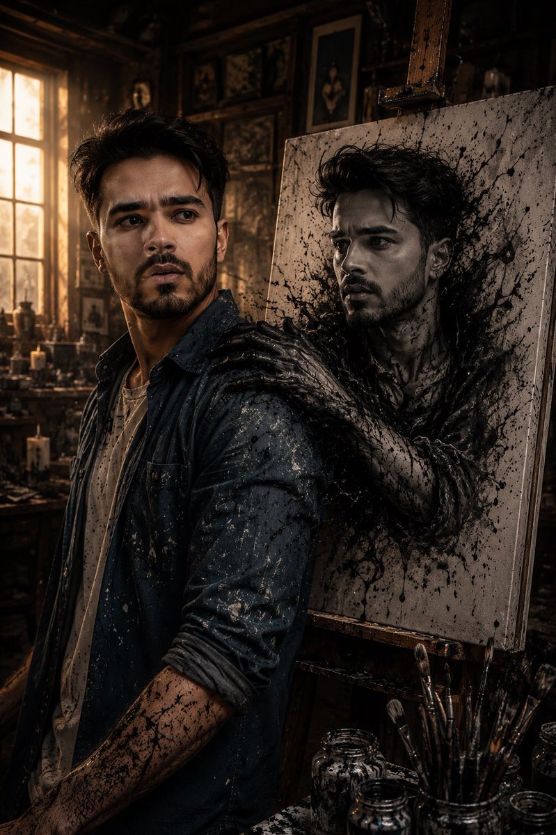 Dark Fantasy Doppelganger Portrait — example 1