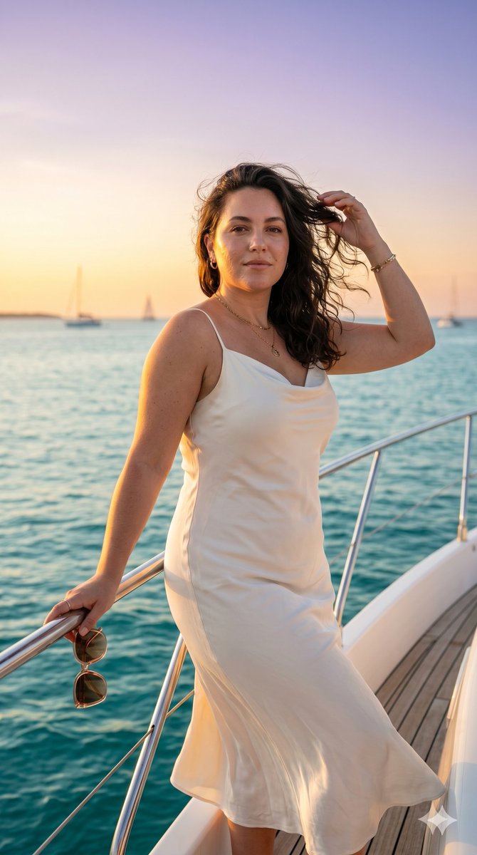 Luxury Yacht Fashion Portrait — example 2