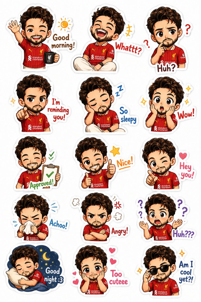 Custom Chibi Sticker Pack