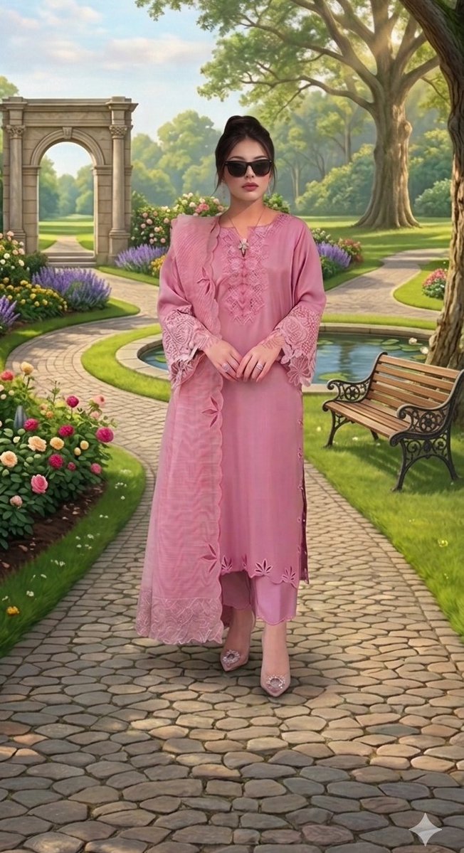 Classical Garden Fashion Portrait — example 1