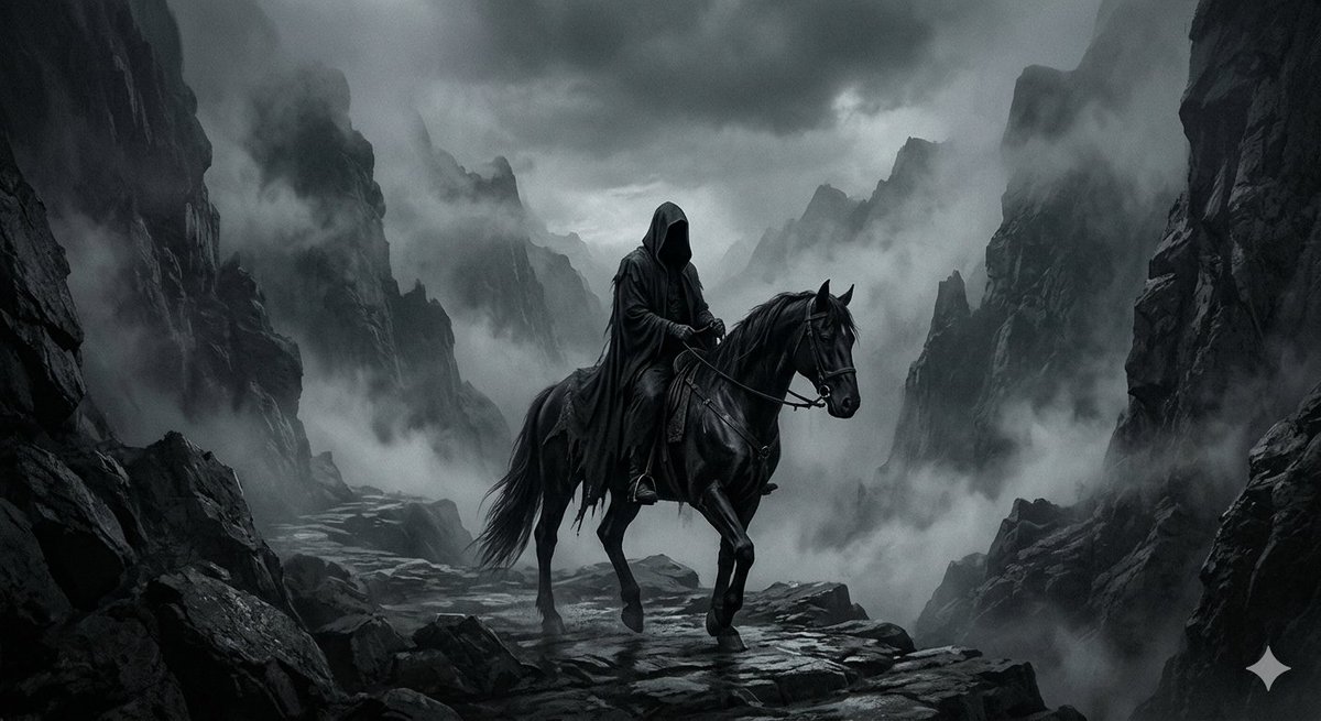 Haunting Dark Fantasy Rider