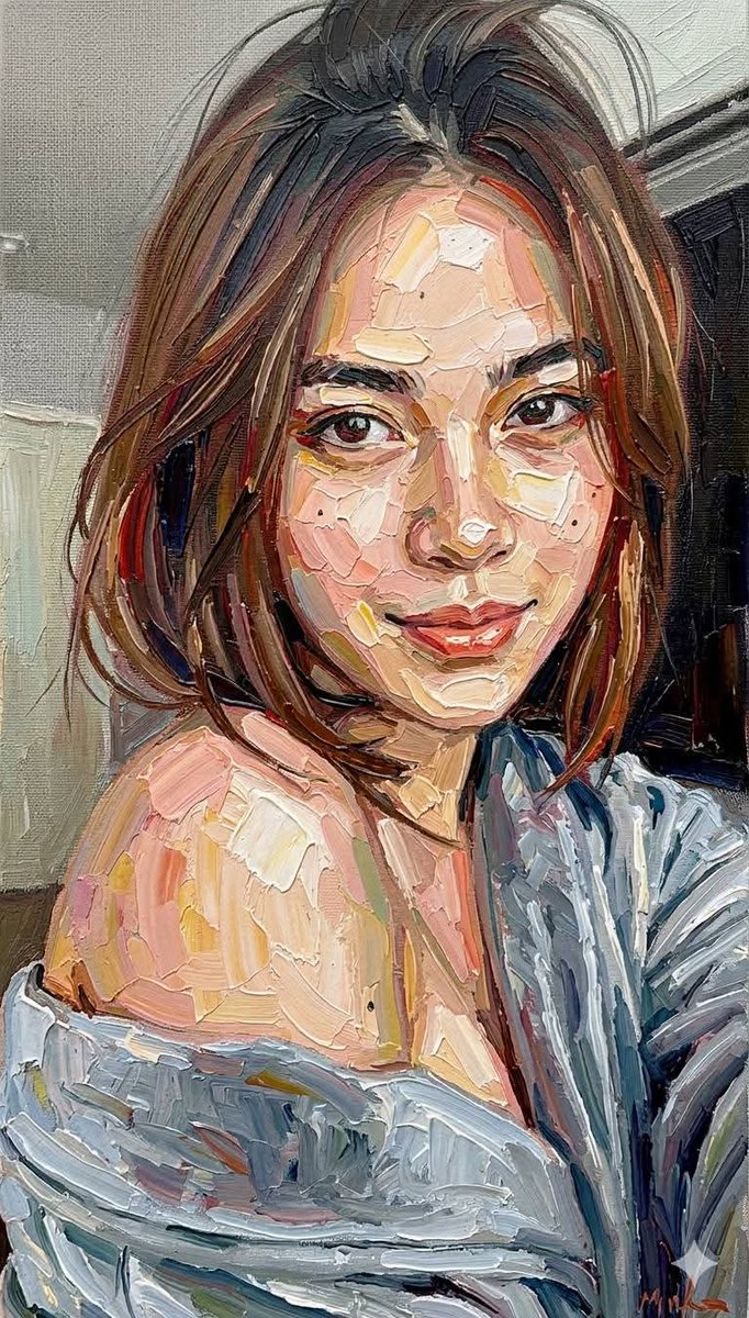 Impasto Oil Painting Portrait Style — example 1