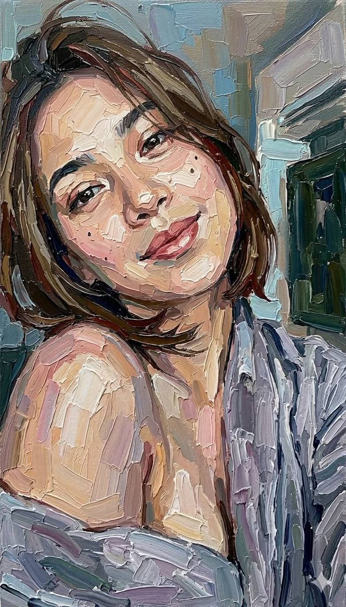 Impasto Oil Painting Portrait Style — example 2