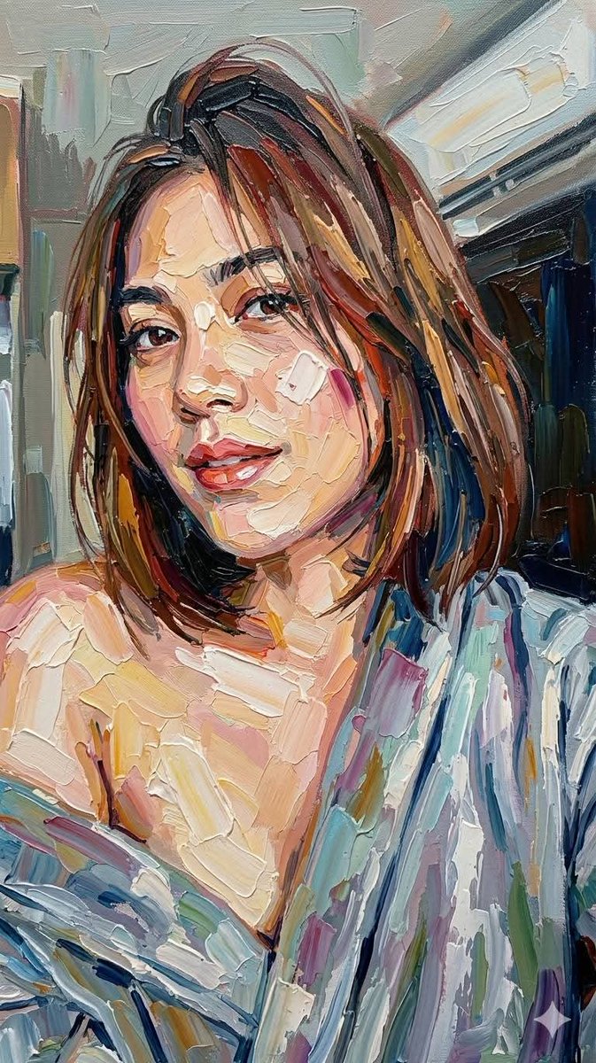 Impasto Oil Painting Portrait Style — example 3