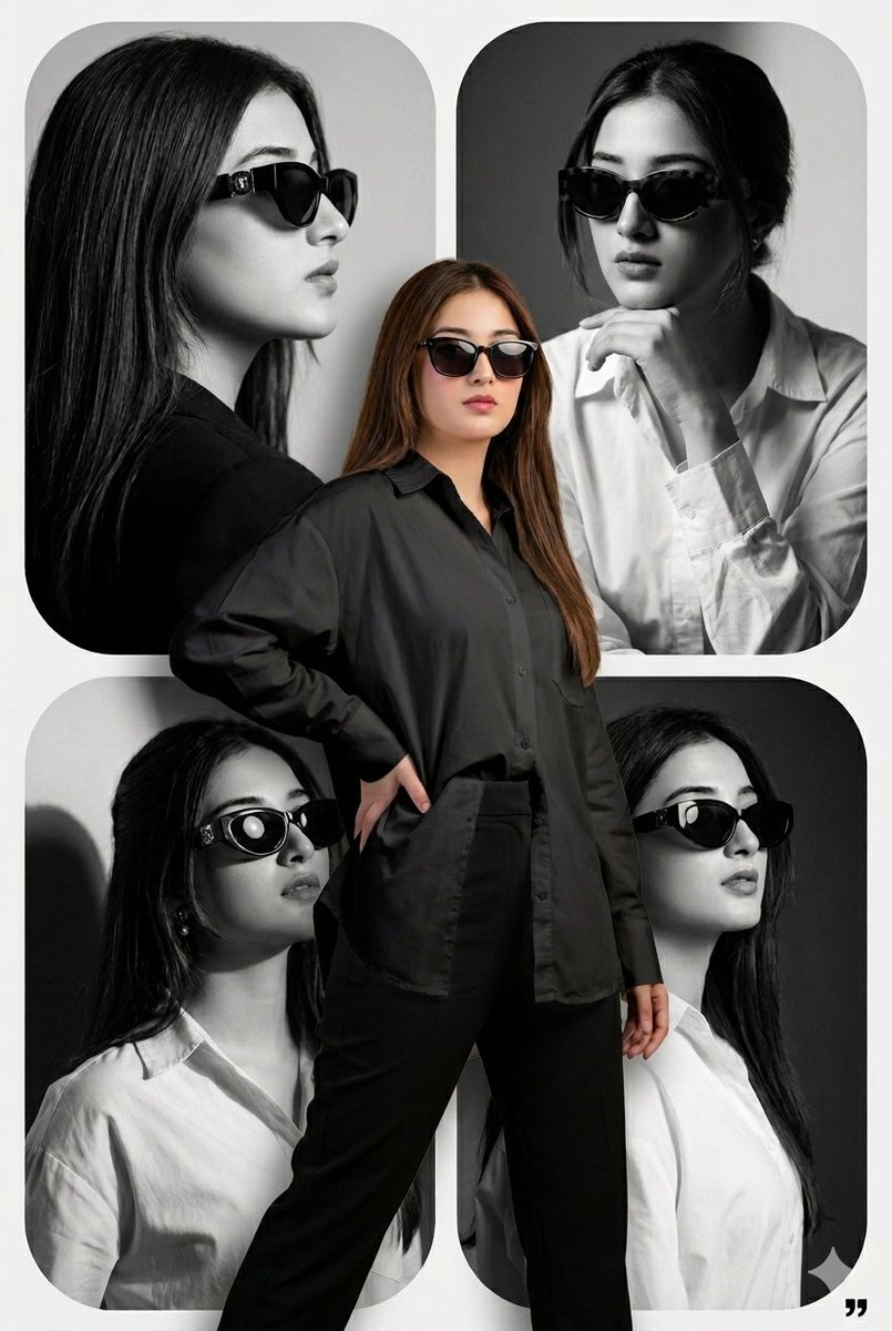 Modern Editorial Fashion Collage Poster