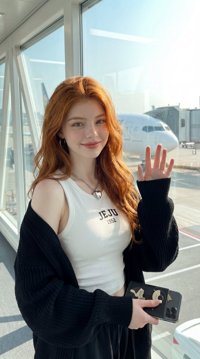 Realistic Airport Terminal Portrait — example 1