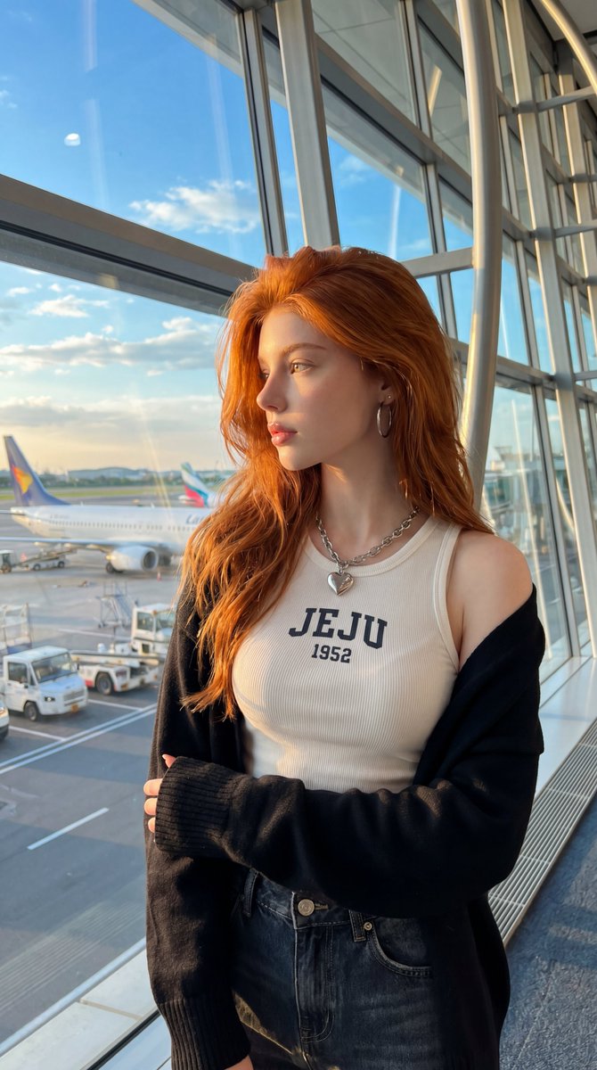 Realistic Airport Terminal Portrait — example 2