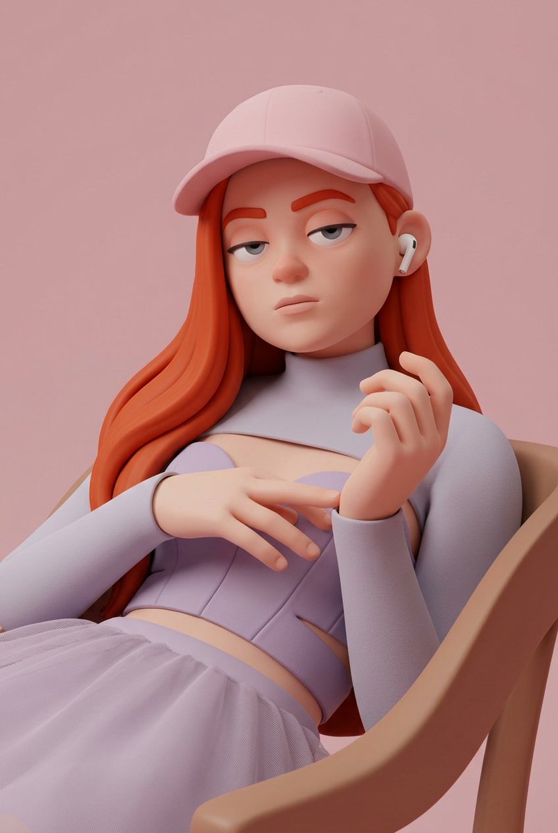 Minimalist 3D Character Style Transfer — example 1