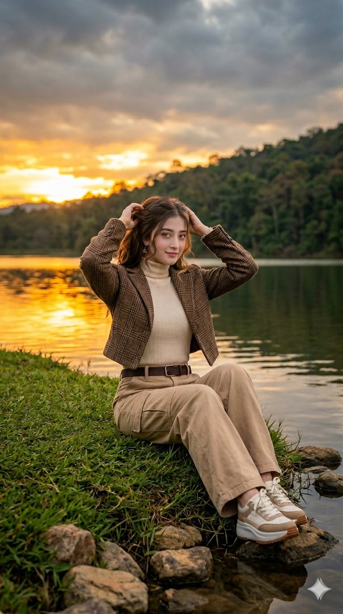 Autumn Lakeside Fashion Editorial — example 1