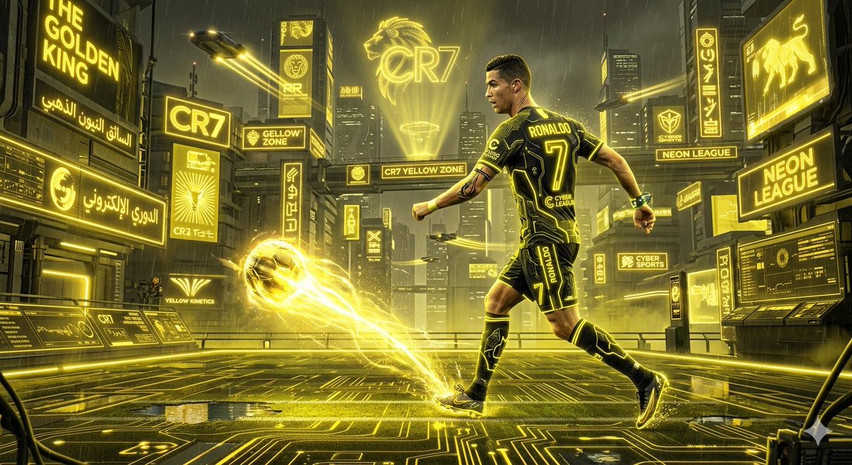 Cyberpunk Futuristic Soccer Scene — example 2