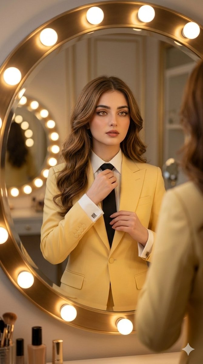 Vanity Mirror Fashion Portrait — example 1