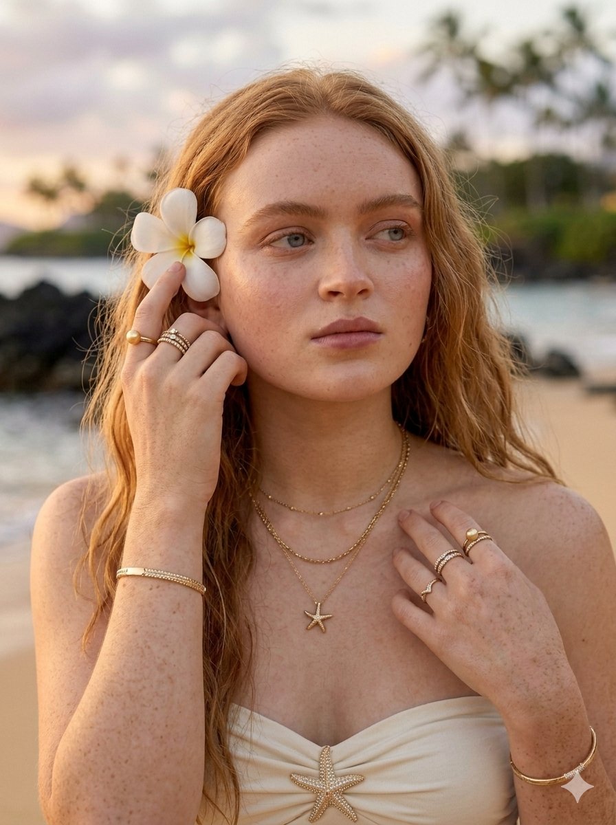 Tropical Luxury Beach Portrait