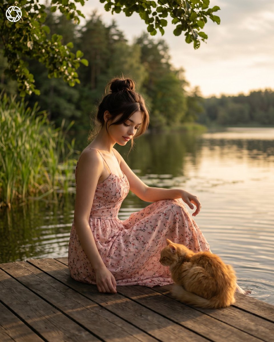Cinematic Lakeside Identity Portrait