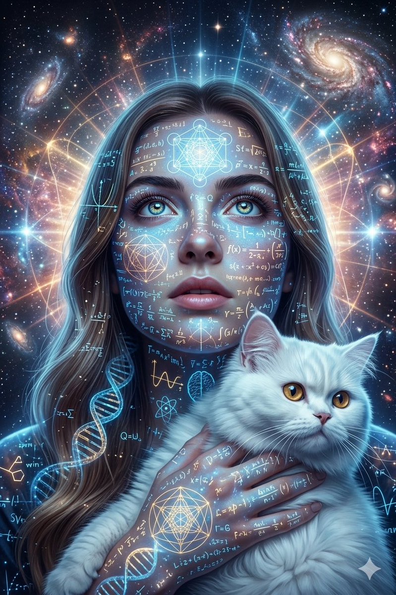 Cosmic Science Visualization Portrait — example 1