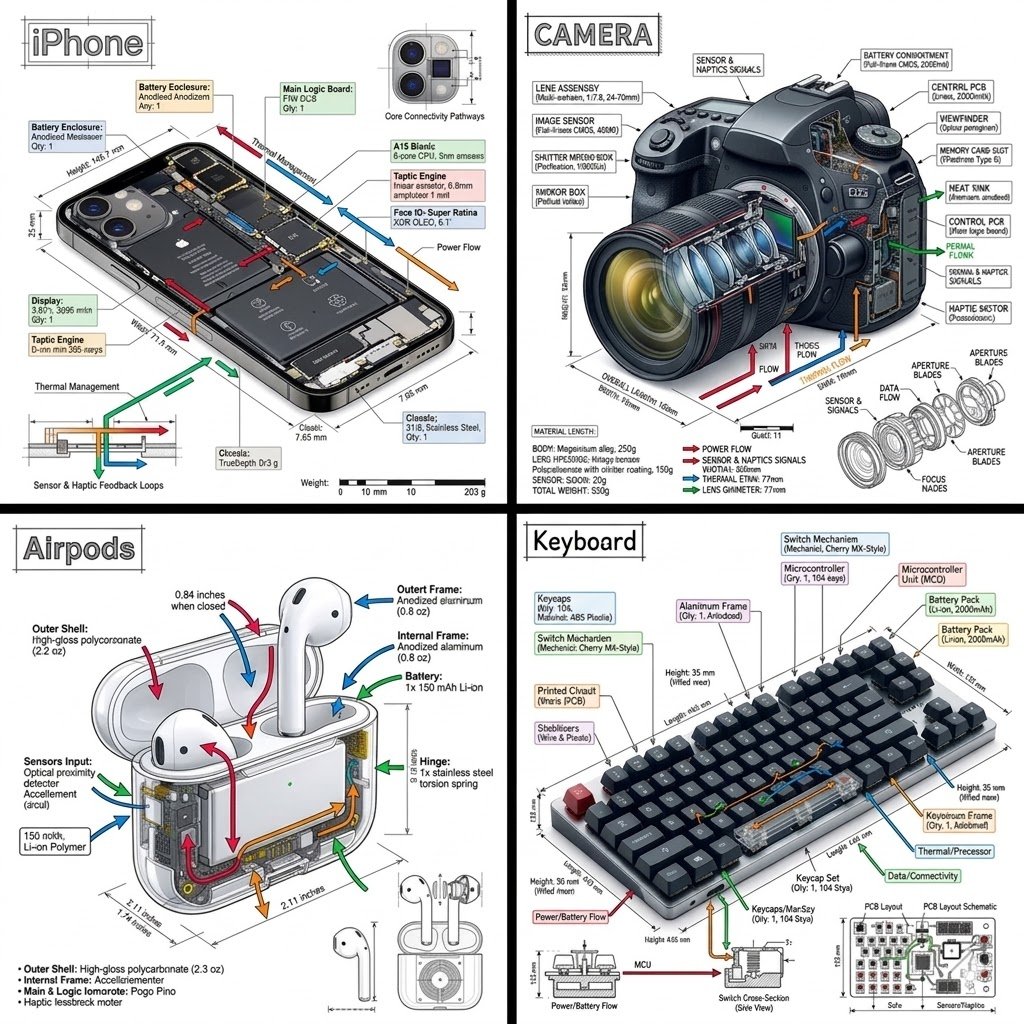 Engineering Product Infographic Design — example 1