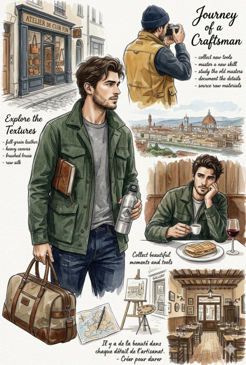 European Travel Lifestyle Moodboard — example 1