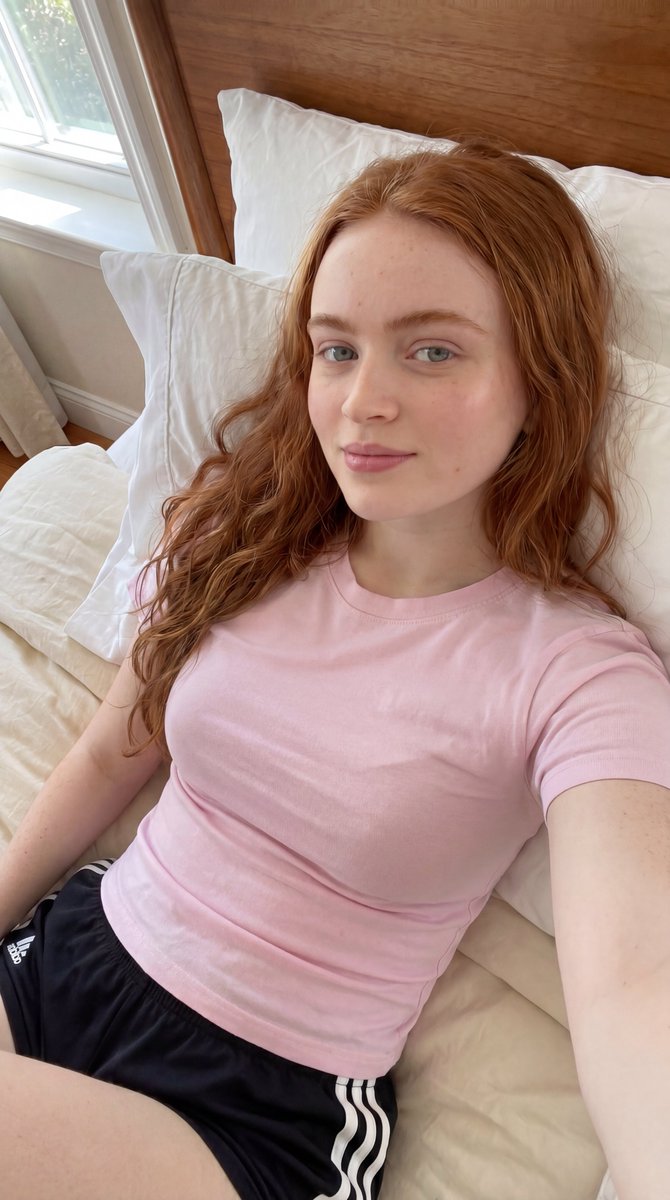 Casual Bedroom Selfie Portrait