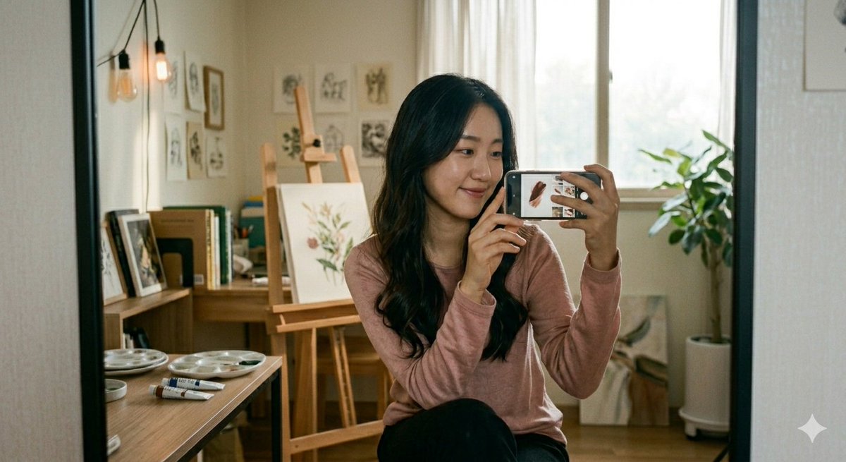 Creative Studio Mirror Reflection — example 3