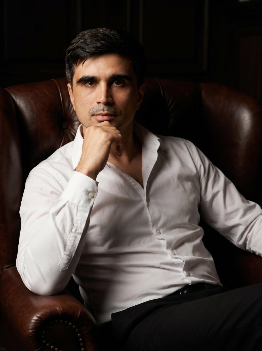 Professional Executive Portrait in Armchair
