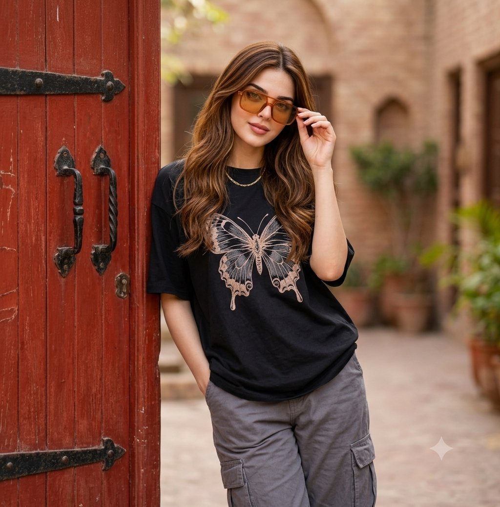 Fashion Street Butterfly Tee Portrait — example 1