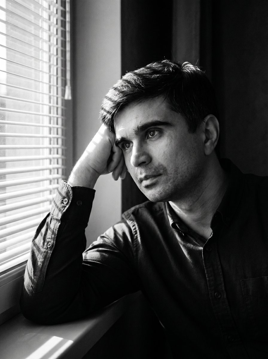 Moody Black and White Portrait — example 1
