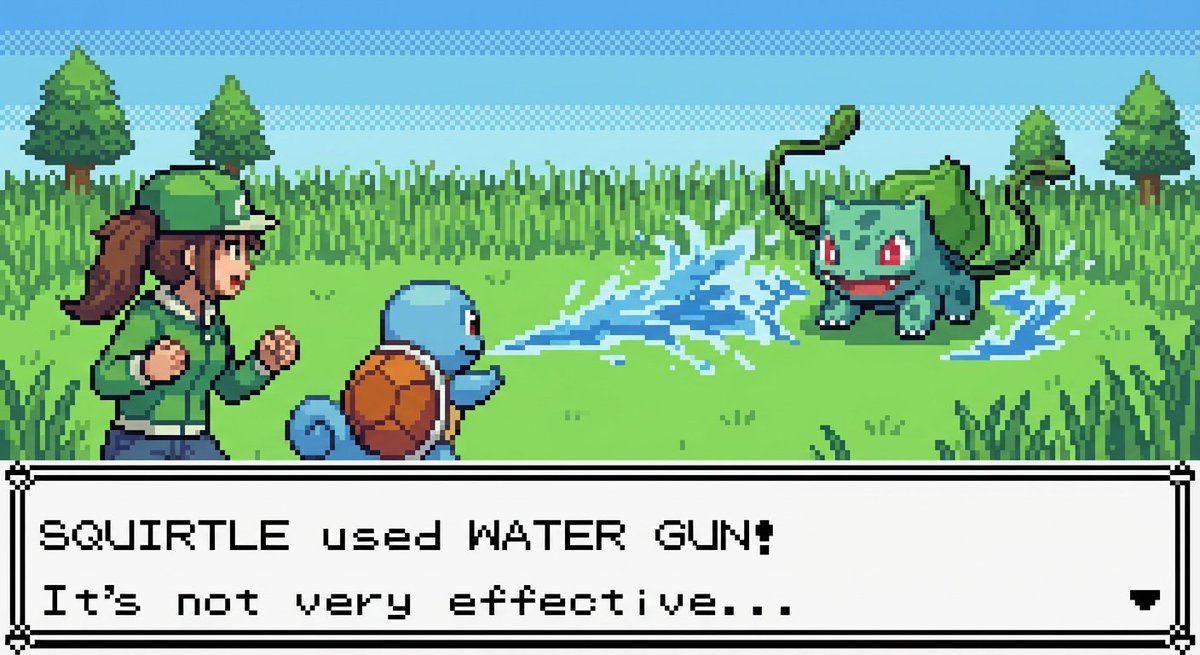New Pokémon pixel art battle scene — example 3