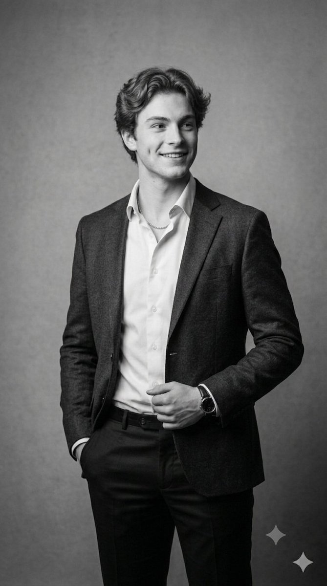 Classic Black and White Male Studio Portraits — example 1