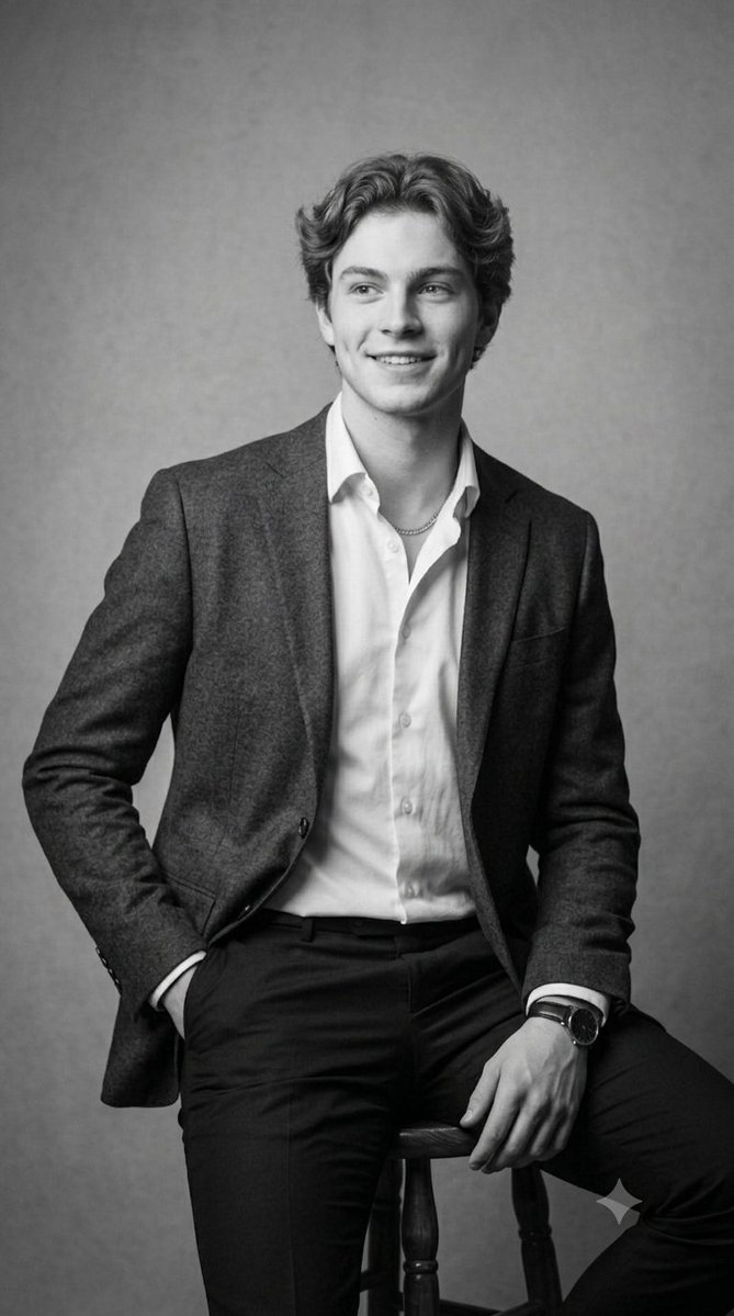 Classic Black and White Male Studio Portraits — example 2