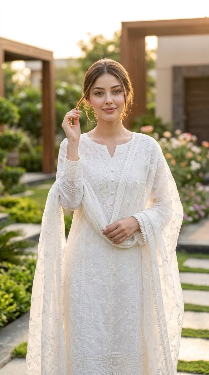Elegant Indian Salwar Suit Portrait — example 1
