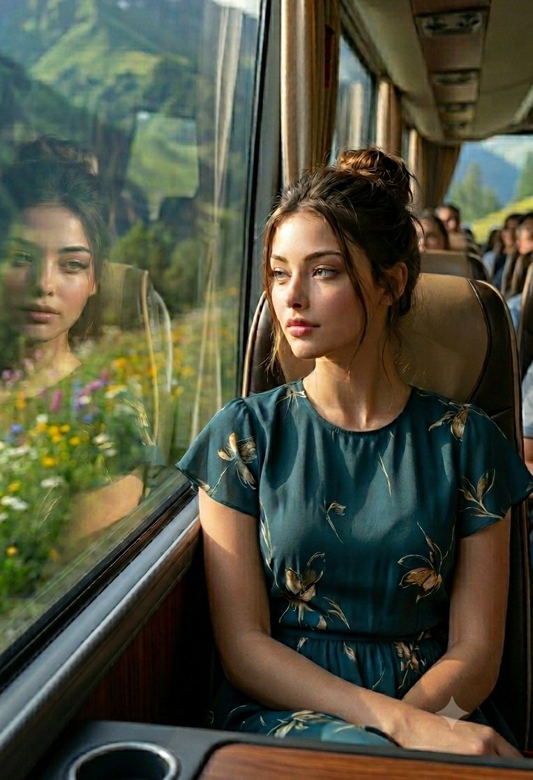 Luxury Bus Travel Portrait — example 1