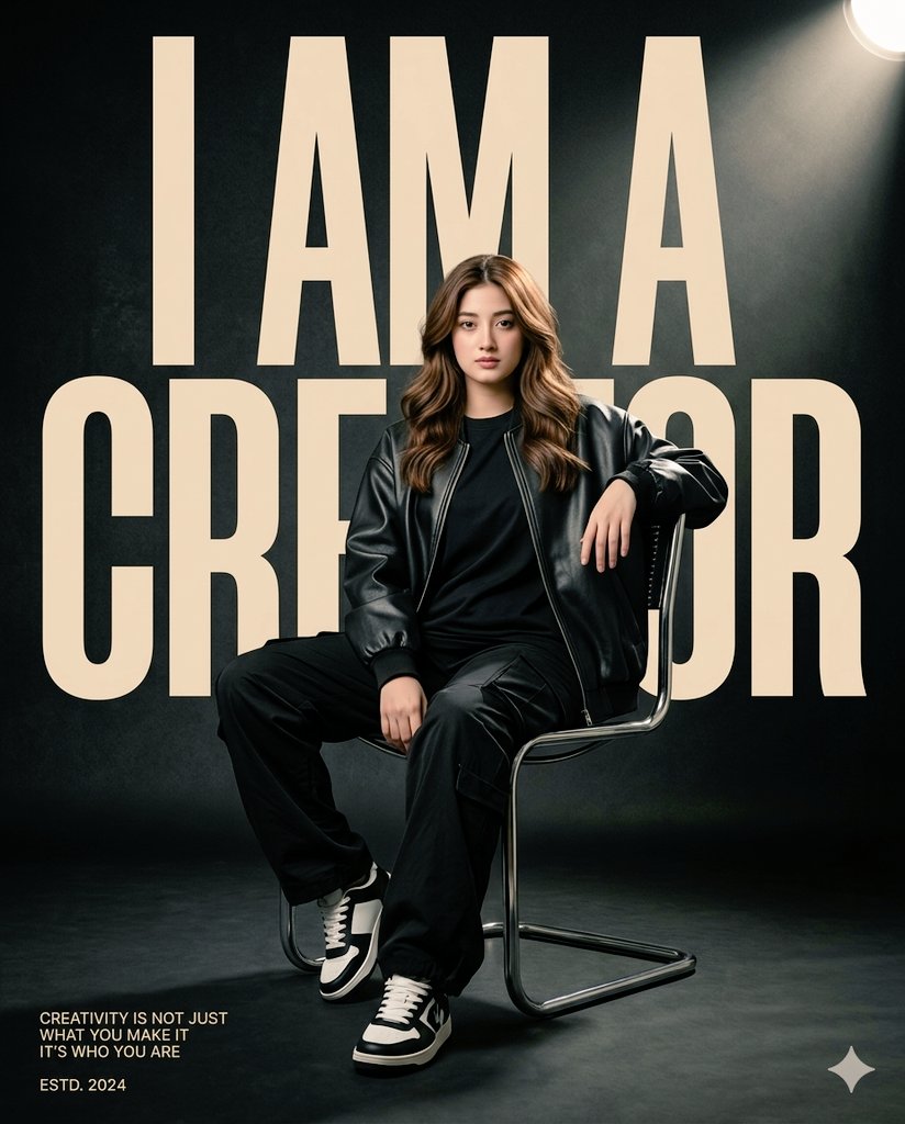 Luxury Streetwear Fashion Editorial Poster