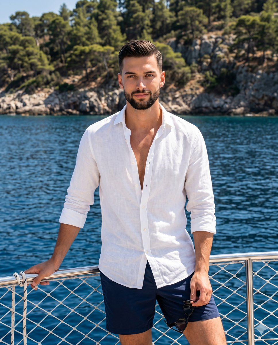 Luxury Nautical Lifestyle Portrait — example 1