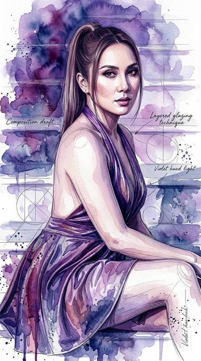 Atmospheric Watercolor AI Illustration — example 2