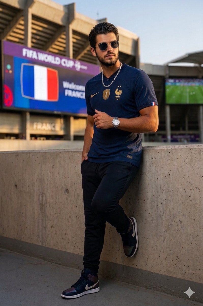 France World Cup Fashion Portrait — example 1
