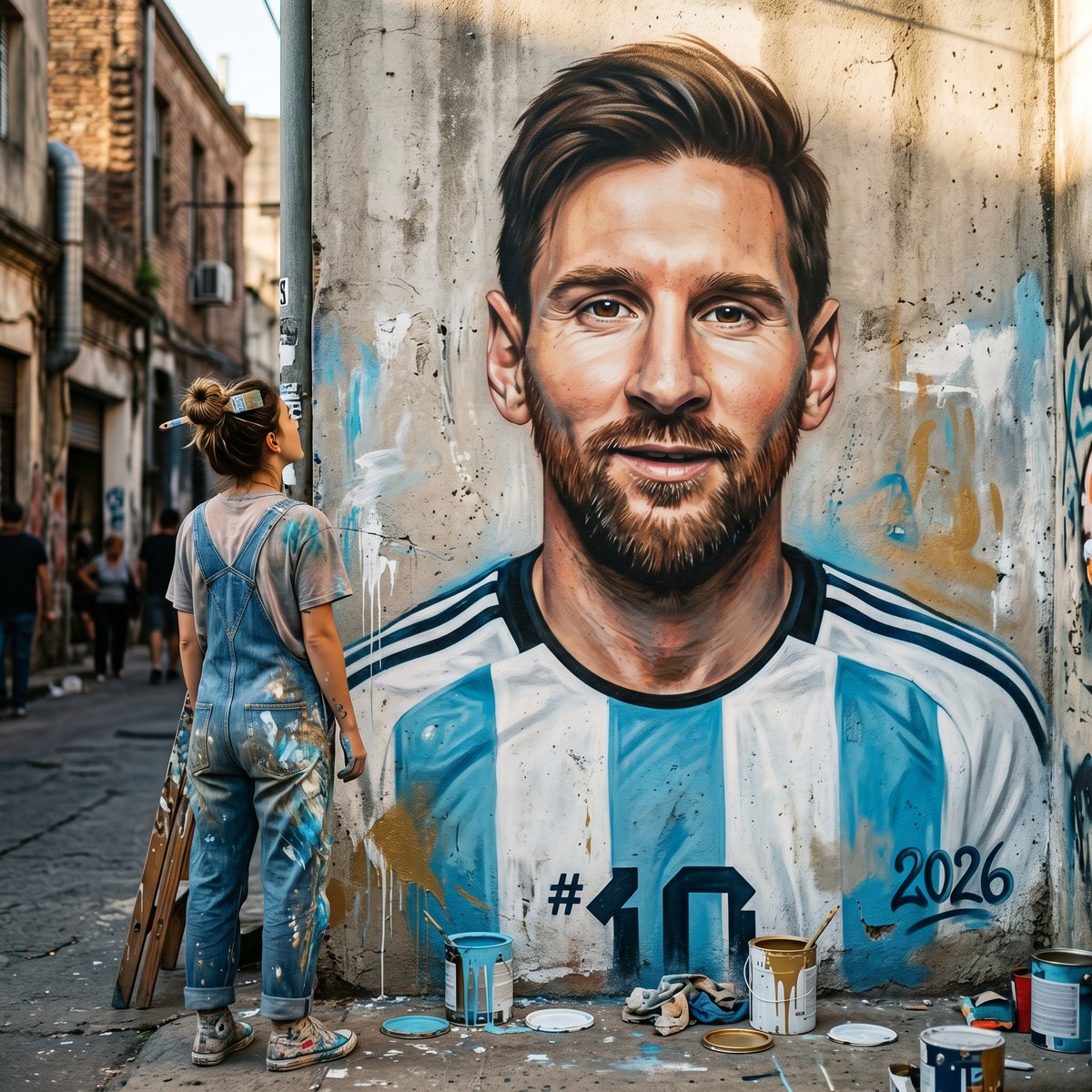 Messi World Cup 2026 Street Mural — example 1