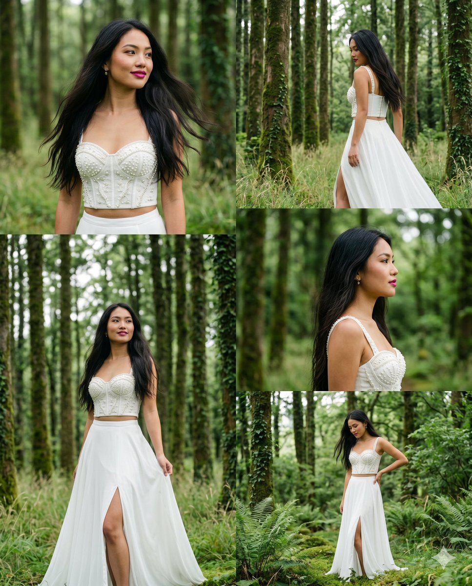 Enchanted Forest Fashion Portrait Strip — example 1