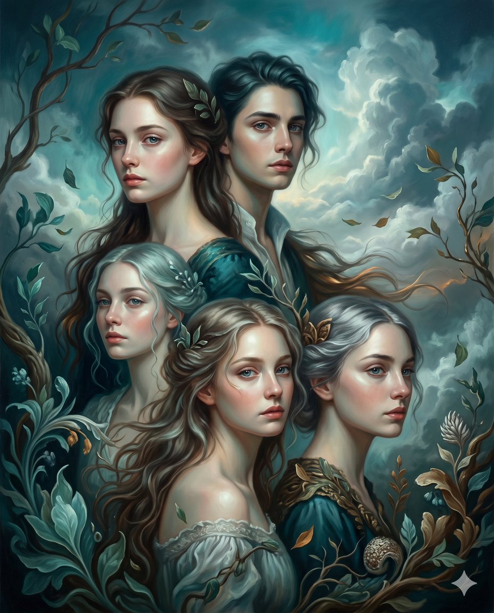 Surrealist romantic oil painting — example 4