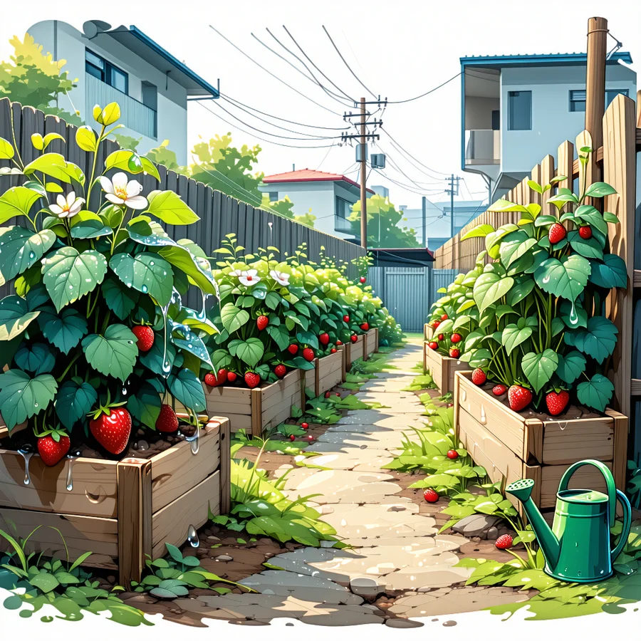 Urban Anime Garden Illustration — example 2