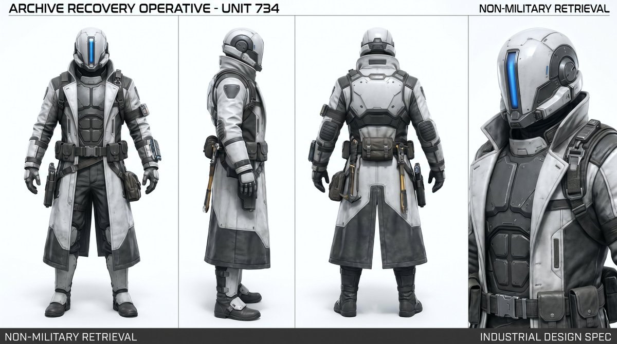 Archive Recovery Operative Character Sheet — example 1