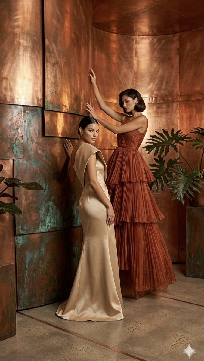 Copper Wall High Fashion Gowns — example 1