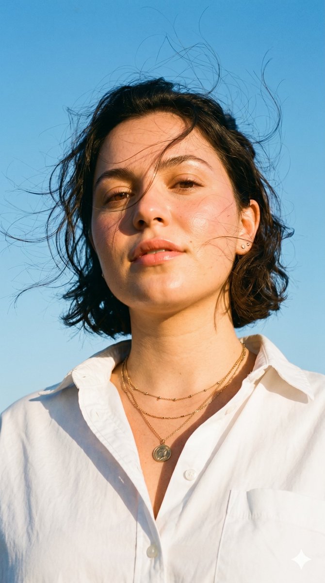 Golden Hour Vintage Film Portrait