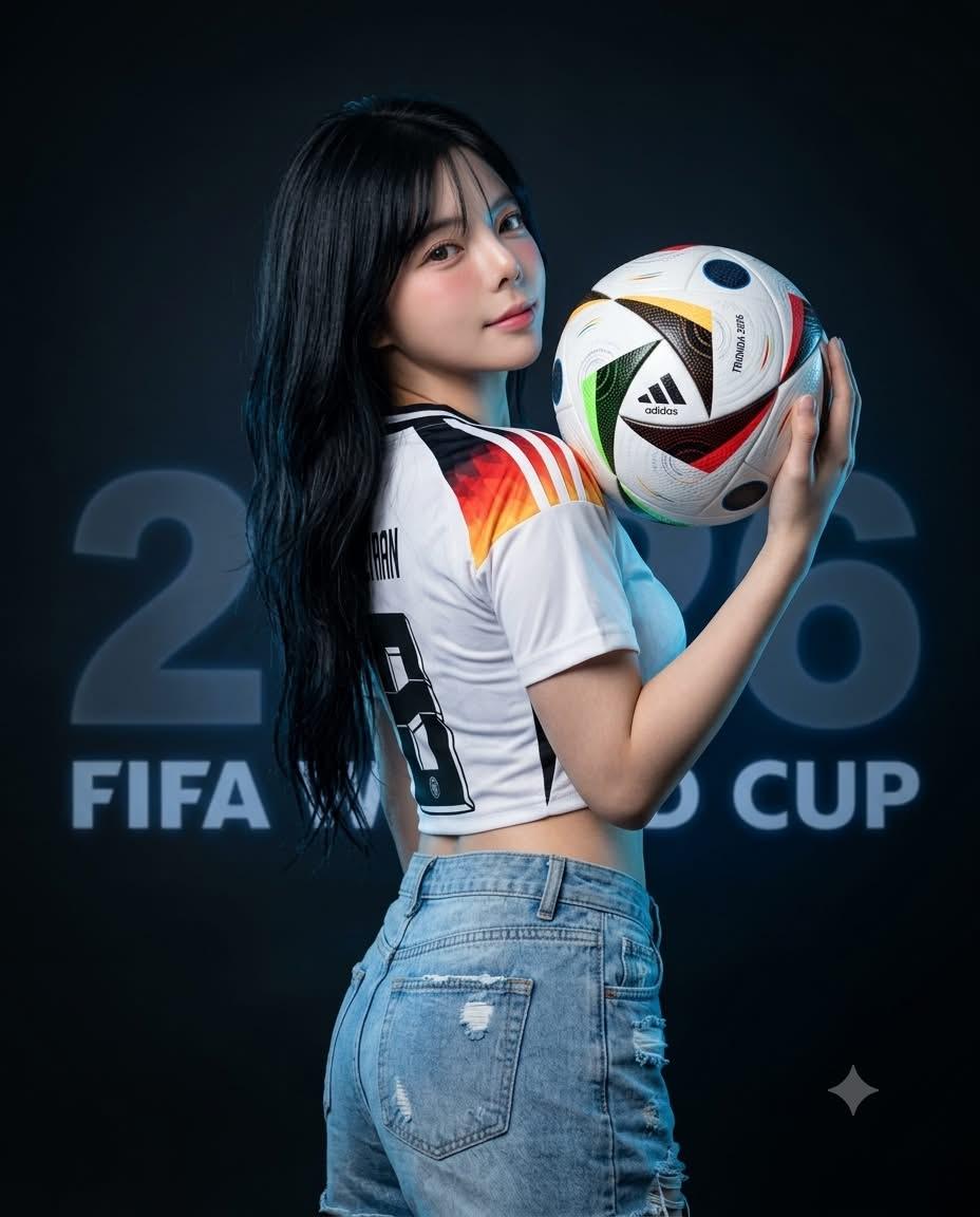 Asian Woman World Cup Portrait — example 1